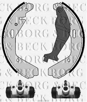 BORG & BECK bbs1135k -  Комплект тормозных колодок